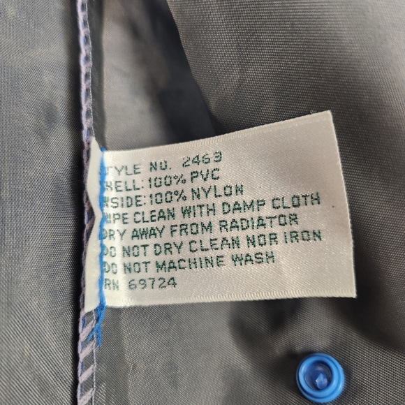 L.L. Bean Freeport, Maine Rain Suit Mens Large Blue Coat Pant Waterproof Set - Picture 5 of 14